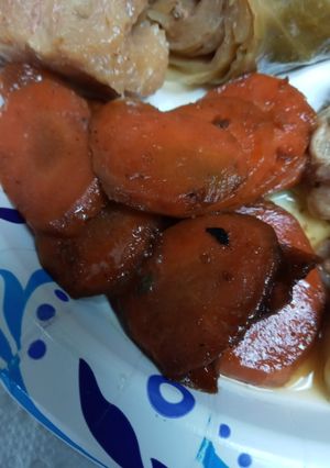 A picture of Whiskey Glazed Carrots.