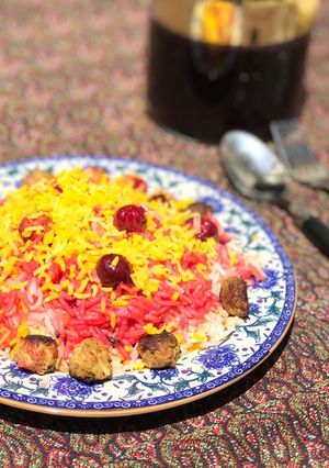 عکسی از دستور آلبالو پلو