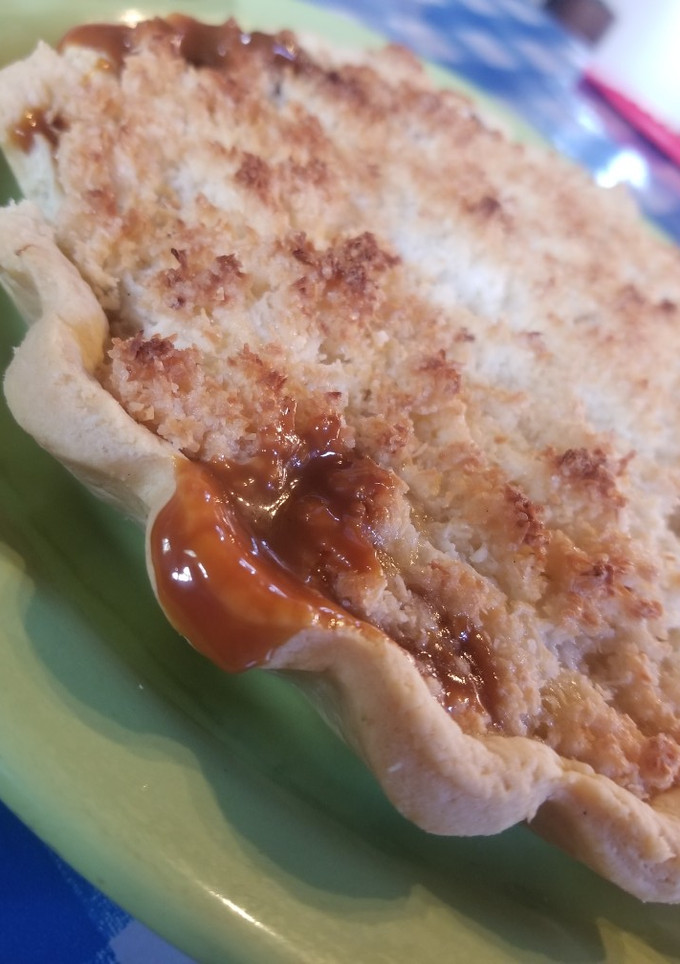 Una foto de Tarta de coco y dulce de leche