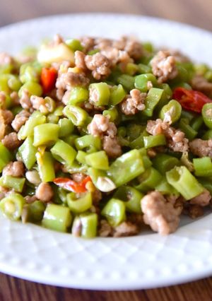超下飯的辣炒四季豆 的食譜成品照片