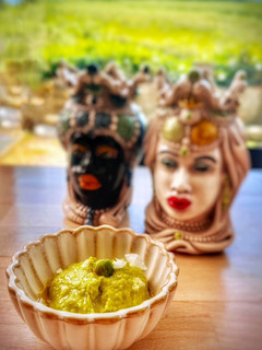 Una foto de Hummus de guisantes