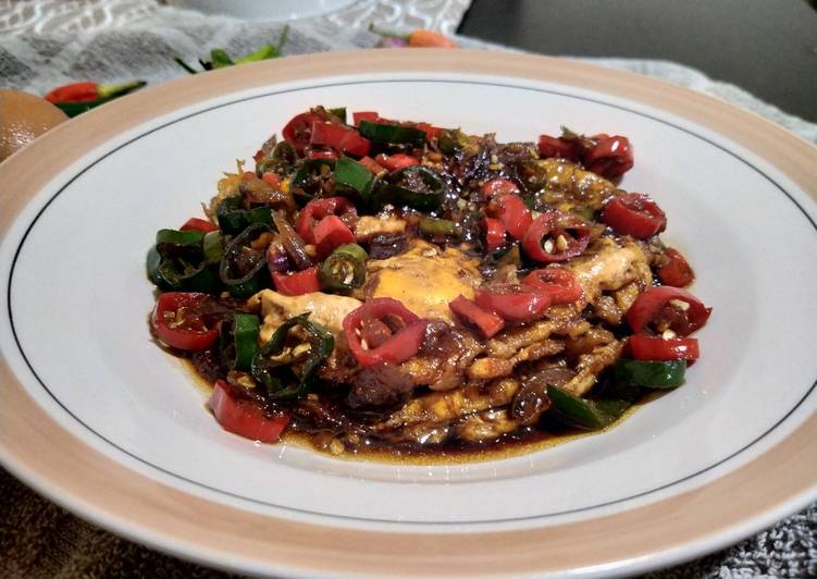 Telur Ceplok Pedas Manis