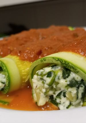 Una foto de Canelones de zucchini veggies sin tacc sin harina keto