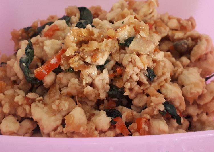 Resep Thai chicken basil/ kemangi Anti Gagal