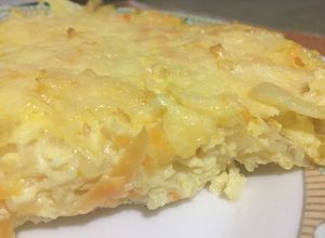 Una foto de Tarta de repollo blanco sin masa
