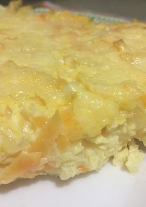 Una foto de Tarta de repollo blanco sin masa