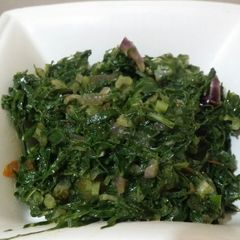 A picture of Kale and spinach.