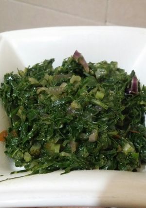 A picture of Kale and spinach.