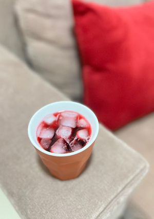 صورة لوصفة عصير كركديه 🌺🥤