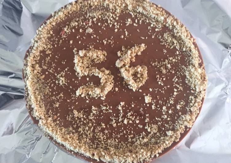 Tarta de queso y crema de cacao