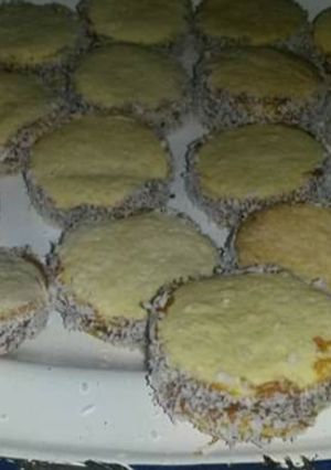 Una foto de Alfajores de fécula de maíz