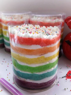 Foto resep Rainbow Cake Ny.Liem (kukus)