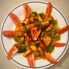 A picture of Healthy Grilled Salad (With Veggies, Paneer and Sprouts).