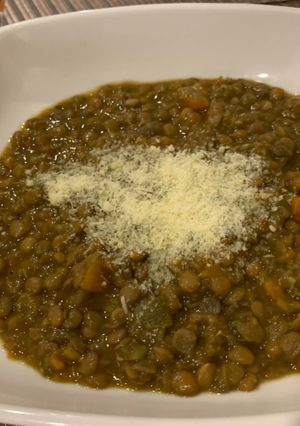 Una foto de Lentejas sin arroz en Thermomix
