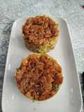 Doble Tartar de salmón, aguacate, tomate y cuscús