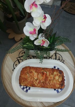 Une photo de Cake moelleux au thon, et feuilles d'orties