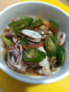 Foto resep Tumis cumi cabe hijau