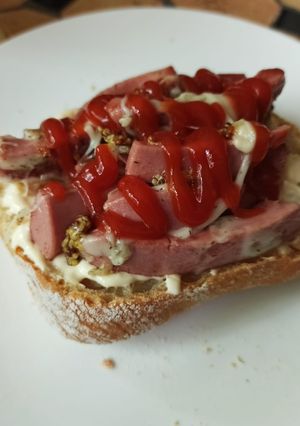 A picture of Dilly Dog Open-faced Ciabattas.
