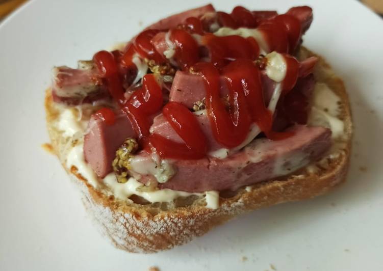 Recipe of Award-winning Dilly Dog Open-faced Ciabattas