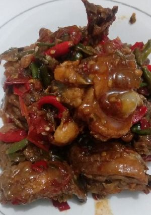 Foto resep Ayam Pedas Saos Tiram