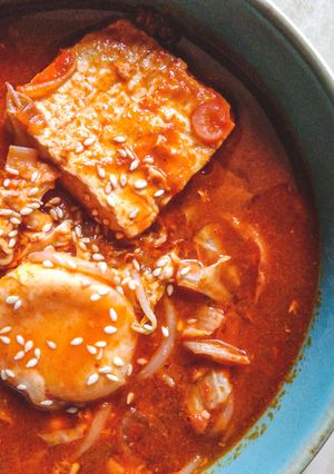 Foto resep 123. Sundubu jjigae (Sup Tahu Pedas ala Korea)