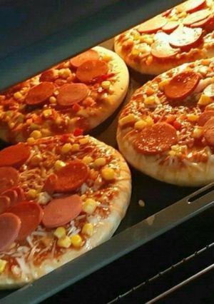 عکسی از دستور پیتزا مخصوص آشپز کوچولو😋