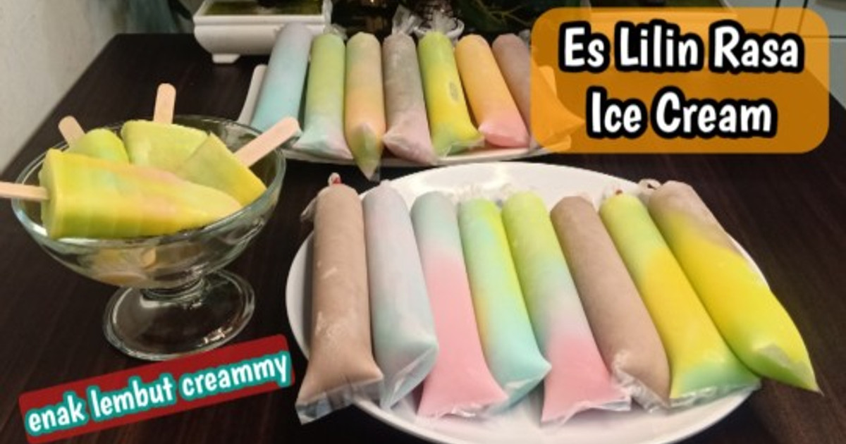 Resep Cara Membuat Es Lilin Rasa Ice Cream oleh Fransiska Tien - Cookpad