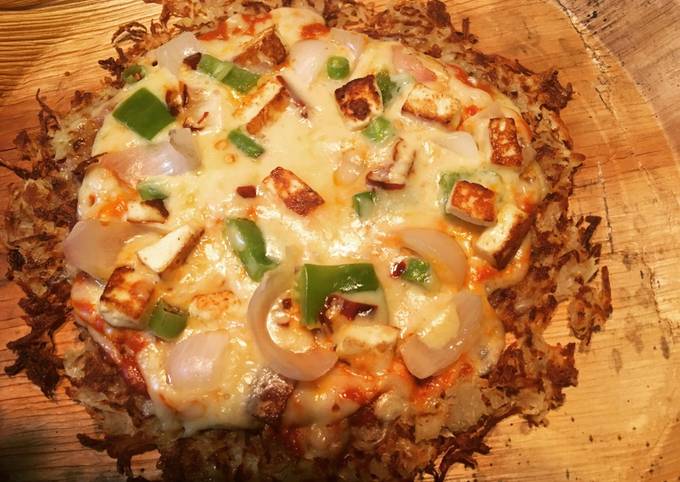 How to Make Super Quick Homemade Hash brown pizza  #potato