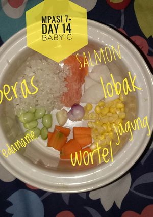 Foto resep Mpasi 7+ day 14 baby c