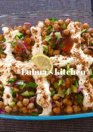 A picture of Chana chaat (Chickpea Salad).