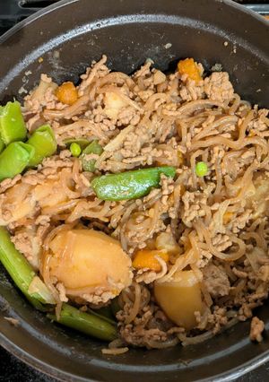 A picture of My Lazy Nikujaga - Japanese meat and potato.