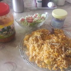 A picture of SINDHI mutton chanapulao.