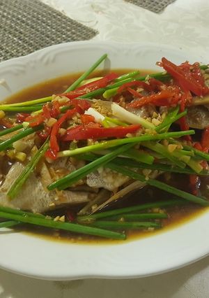 Foto resep Ikan Kerapu Tim Saus Hongkong