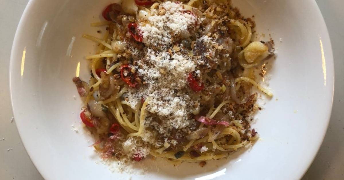 Shallot, Anchovy, Caper & Garlic Pasta Recipe by John A Cookpad