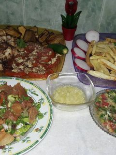 صورة لوصفة مقالي مشكلة 🍟🍆🍅🍋🌿🍜