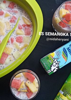Foto resep Es semangka susu