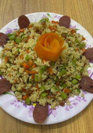 Hình của món Cơm chiên dương châu.