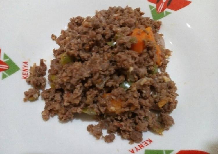 Minced beef