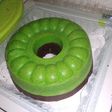 Brownies coklat pandan kukus