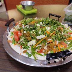 A picture of Sabudana thatte idli.