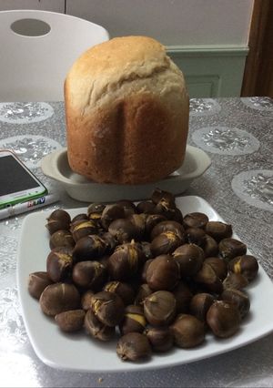 Hình của món Hạt dẻ nướng bằng lò vi sóng.