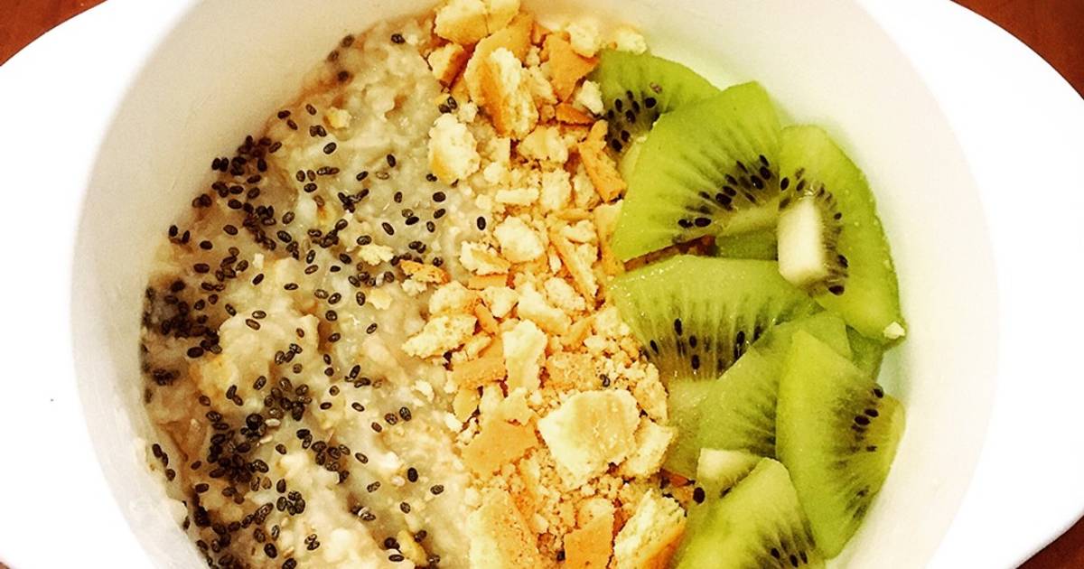 Resep Oat kiwi biskuit (Mpasi 11m+) oleh Bunda Naura Cookpad