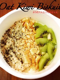 Foto resep Oat kiwi biskuit (Mpasi 11m+)