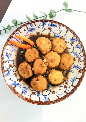 Foto resep Bola-Bola Tahu Kuah Kecap