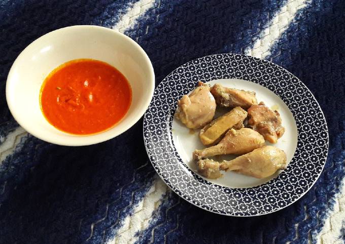 Ayam Pop + Sambal Ayam Pop