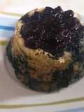 Mug cake de avena y arándanos