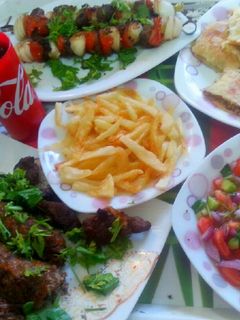 صورة لوصفة اصابع طرب ضاني وشيش كباب ضاني