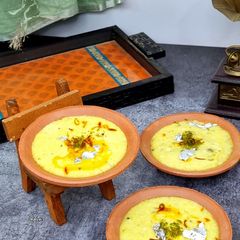 A picture of Kesar Pista Coconut Phirni.
