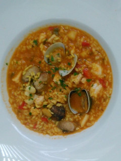 Una foto de Arroz marinera