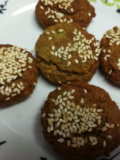 صورة لوصفة فلافل بالحمص ولا اطعم 😋